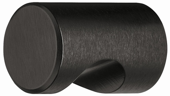 Meubelknop zwart - aluminium - met handgreep - Ø 20mm
