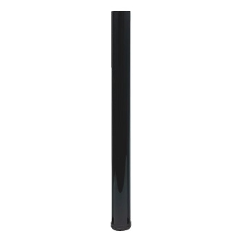 Tafelpoot diameter 80mm - 870/900mm - zwart glanzend
