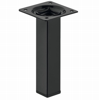 Meubelpoot 24x24mm - hoogte 300mm - zwart