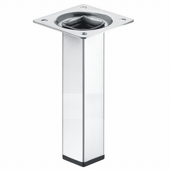 Meubelpoot 24x24mm - hoogte 200mm - verchroomd