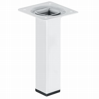 Meubelpoot 24x24mm - hoogte 600mm - wit