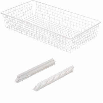 Draadmand hoogte 175mm wit - voor kastbreedte 60cm