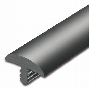 Afwerkband halfrond zwart 20x4mm
