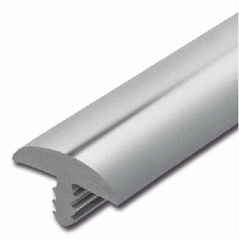 Afwerkband halfrond zilvergrijs 30x4,3mm