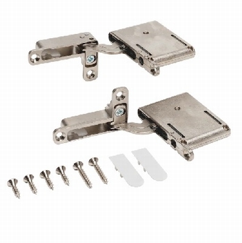 Tiomos H-scharnier - Vernikkeld / Opdek - Softclosing