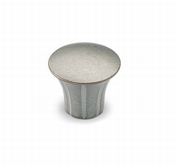 Knop Eburaco - Zilverkleurig antiek - Diameter 33 mm