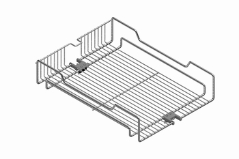 Draadmand - chroom - front: 450mm