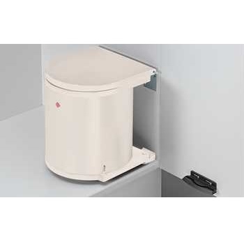 Inbouwafvalemmer - wit/wit(RAL9001) - 15l - 340x285x485mm