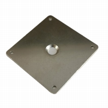 RVS bevestigingsplaat 90x90x3mm - RVS 304 - midden