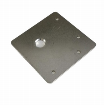 RVS bevestigingsplaat 90x90x3mm - RVS 304 - zijkant