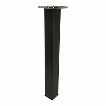 Tafelpoot 60x60mm - mat zwart - hoogte 1100mm / ZM12