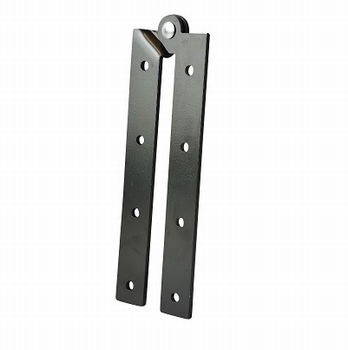Trapscharnier staal mat zwart - 20x3mm - lengte 160mm