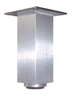 Aluminium meubelpoot 40x40mm - hoogte 130mm