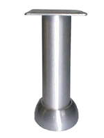 Aluminium meubelpoot diameter 35mm - hoogte 100mm
