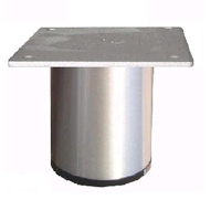 Aluminium meubelpoot diameter 60mm - hoogte 100mm