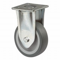 Bokwiel 40kg - kunststof loopvlak rubber