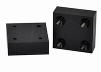Massief kunststof tafelverhoger 56x56x30mm - zwart<br />per stuk Massief kunststof tafelverhoger 56x56x30mm - zwart<br />per stuk