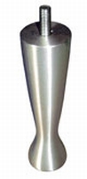 Meubelpoot aluminium 38mm - lengte 100mm