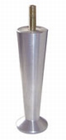 Meubelpoot aluminium 40mm - lengte 100mm