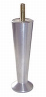 Meubelpoot aluminium 40mm - lengte 120mm