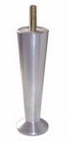 Meubelpoot aluminium 40mm - lengte 160mm<br />per stuk Meubelpoot aluminium 40mm - lengte 160mm<br />per stuk