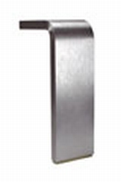 Meubelpoot aluminium 50x10mm - lengte 130mm