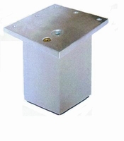 Meubelpoot aluminium 60x60mm - lengte 400mm<br />per stuk Meubelpoot aluminium 60x60mm - lengte 400mm<br />per stuk