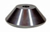 Meubelvoet aluminium 49mm - lengte 17mm<br />per stuk Meubelvoet aluminium 49mm - lengte 17mm<br />per stuk