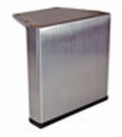 RVS meubelpoot 100x20mm - hoogte 200mm<br />per stuk RVS meubelpoot 100x20mm - hoogte 200mm<br />per stuk