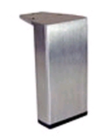 RVS meubelpoot 50x20mm - hoogte 400mm<br />per stuk RVS meubelpoot 50x20mm - hoogte 400mm<br />per stuk