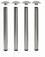 Set stalen tafelpoten 50mm - 710mm - mat zwart<br />per set (4) Set stalen tafelpoten 50mm - 710mm - mat zwart<br />per set (4)