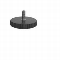 Stelvoet met kartelrand - voet 60x8mm - schroef M10x25mm<br />per stuk Stelvoet met kartelrand - voet 60x8mm - schroef M10x25mm<br />per stuk