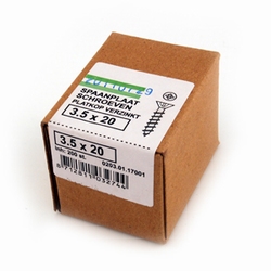 Spaanplaat/houtschroef PK 3,5x20mm - doos 200 stuks<br />per doos Spaanplaat/houtschroef PK 3,5x20mm - doos 200 stuks<br />per doos