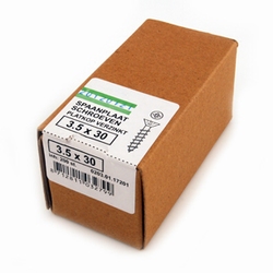 Spaanplaat/houtschroef PK 3,5x30mm - doos 200 stuks<br />per doos Spaanplaat/houtschroef PK 3,5x30mm - doos 200 stuks<br />per doos
