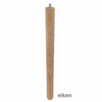 Eiken meubelpoot - konisch Ø34-25mm - lengte 150mm