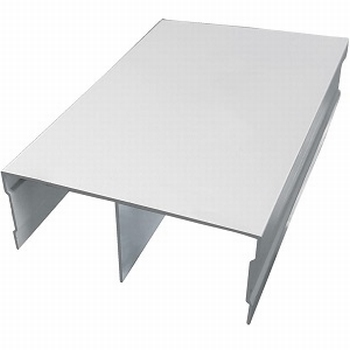 Bovenrail aluminium mat zilver - 510cm