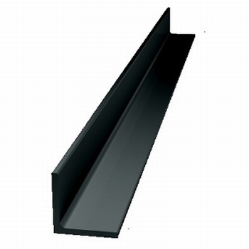 Afwerkprofiel deur aluminium zwart - 200cm