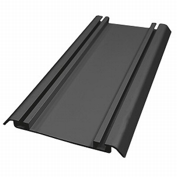 Onderrail aluminium zwart - 420cm