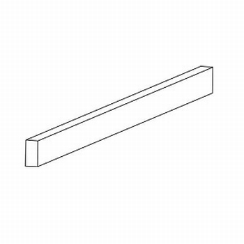 Glasprofiel transparant voor 4-6mm glaspanelen - 100cm - J6