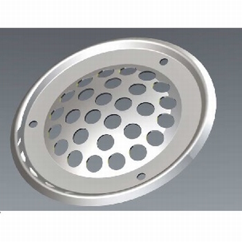 RVS ventilatierozet buitenmaat: 60 mm