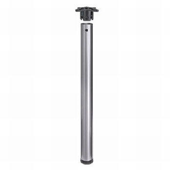 Tafelpoot Ø 60mm - blank aluminium - hoogte 710mm