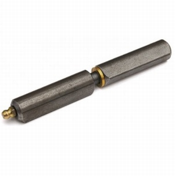 Aanlaspaumelle Blank staal met smeernippel - 140x16mm