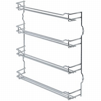 Kruidenrek - staal verchroomd - voor 24 potjes