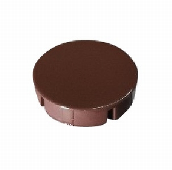 Kunststof afdekdop voor scharniergat 35mm - Bruin