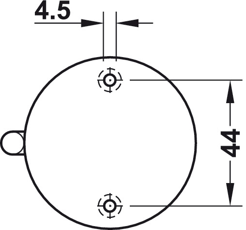 Garderobehaak - RVS geborsteld - 2 haken - plafondmontage