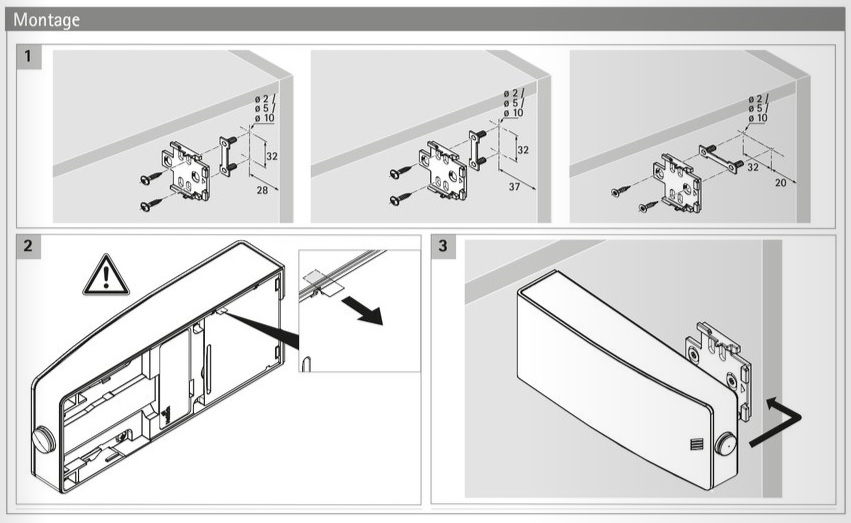 Hettich Push to open Silent Pin - Grafietgrijs