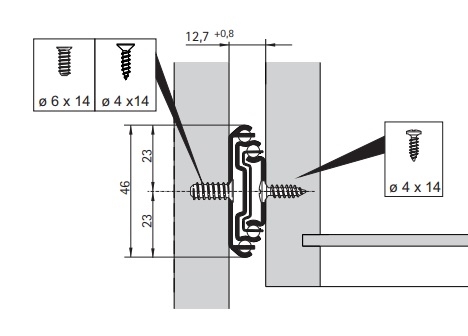 Kogelgeleider KA 4532 Push to open - 35kg - 35cm