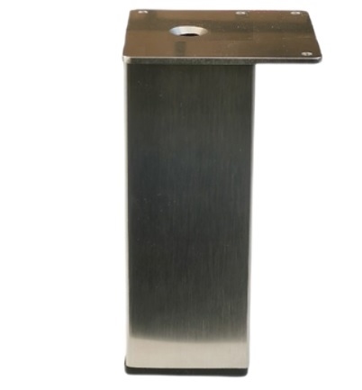 RVS tafelpoten en meubelpoten 60x60mm - hoogte 50cm