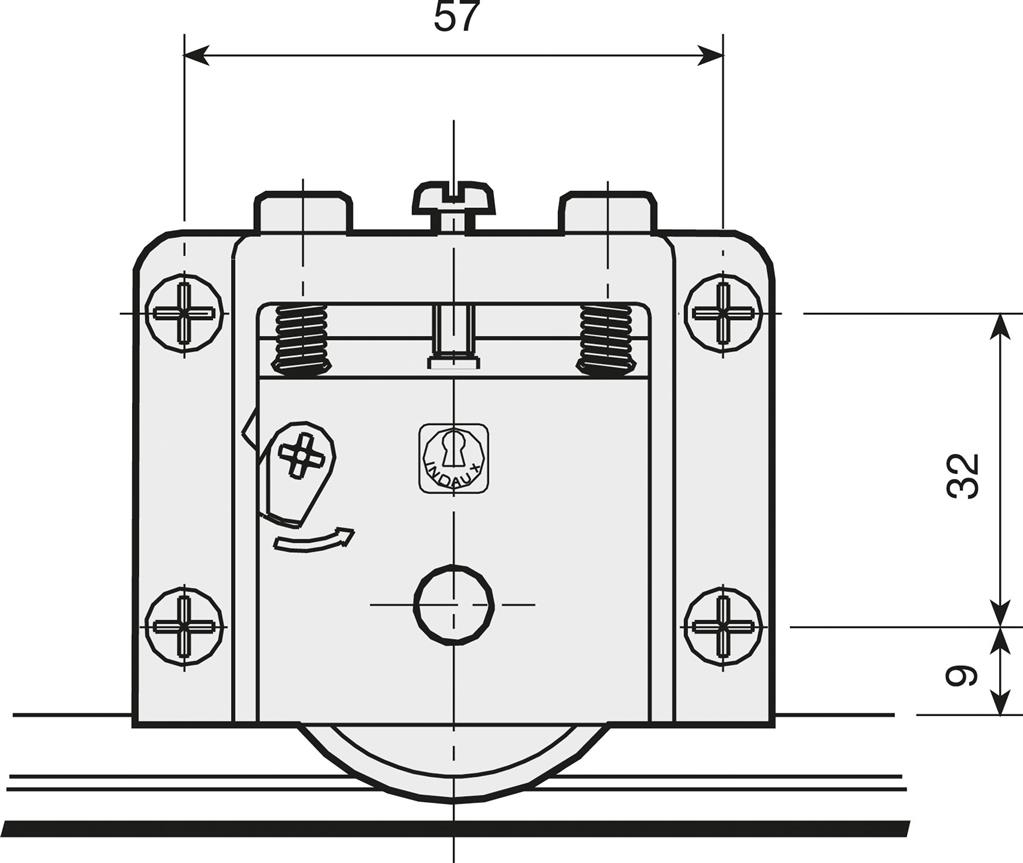 Set beslag voor 3 deuren - tot 50kg per deur