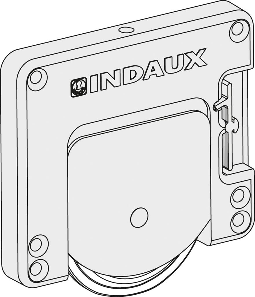 Set beslag voor schuine binnendeur - J6